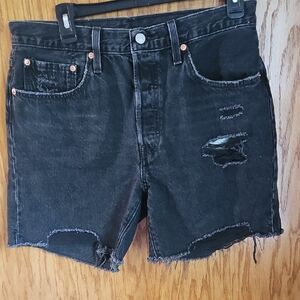 Levi's Black High Waist Women's Shorts